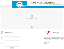 Tablet Screenshot of moralpharma.com